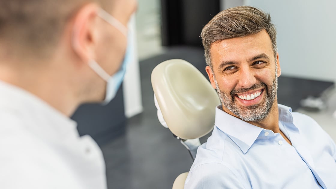 Man in doctor consult